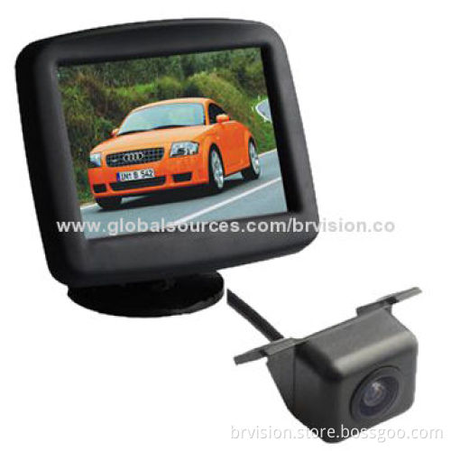 Car rear view system, 3.5-inch digital monitor with waterproof wide view angle camera
